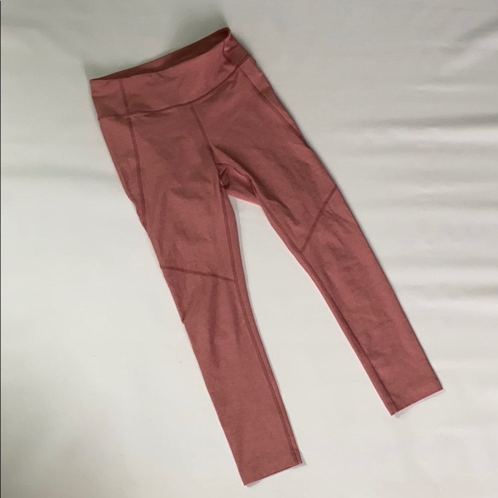 Outdoor Voices 7/8 Coral Heather Leggings (NWOT)